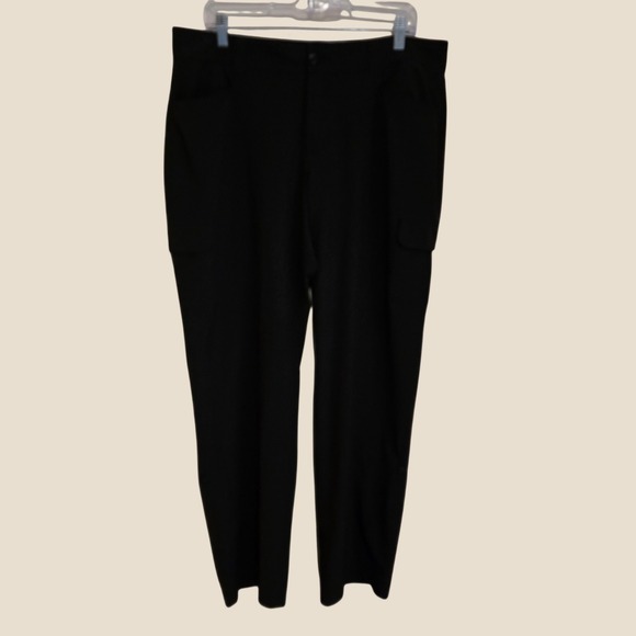 Eddie Bauer Pants - Eddie Bauer Womens Cargo Hiking Pants Size 16 Black Roll Up Leg Convertible